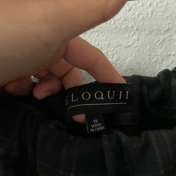 Eloquii Plaid High Rise Leggings Plus Size 18 - Picture 5 of 10